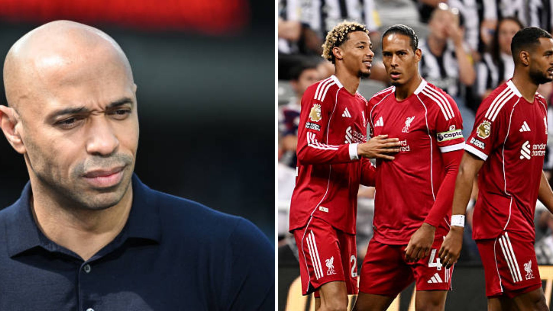 Split image of Thierry Henry and Hugo Ekitike