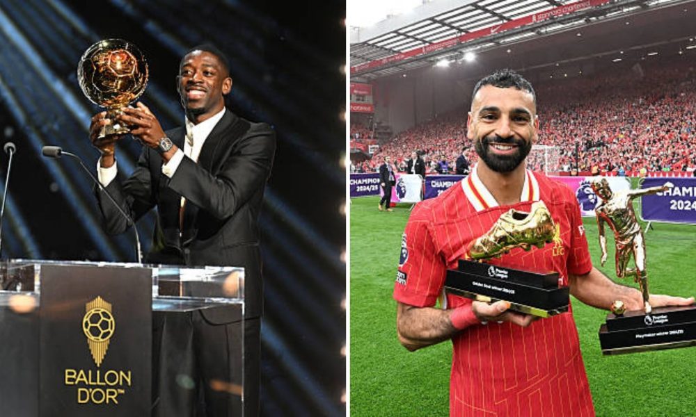 Ousmane Dembele and Mohamed Salah