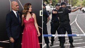 Roberto Martinez and his wife