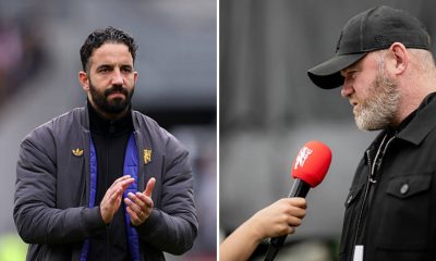 Wayne Rooney and Ruben Amorim