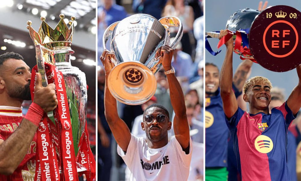 Collage featuring Ballon d'Or nominees