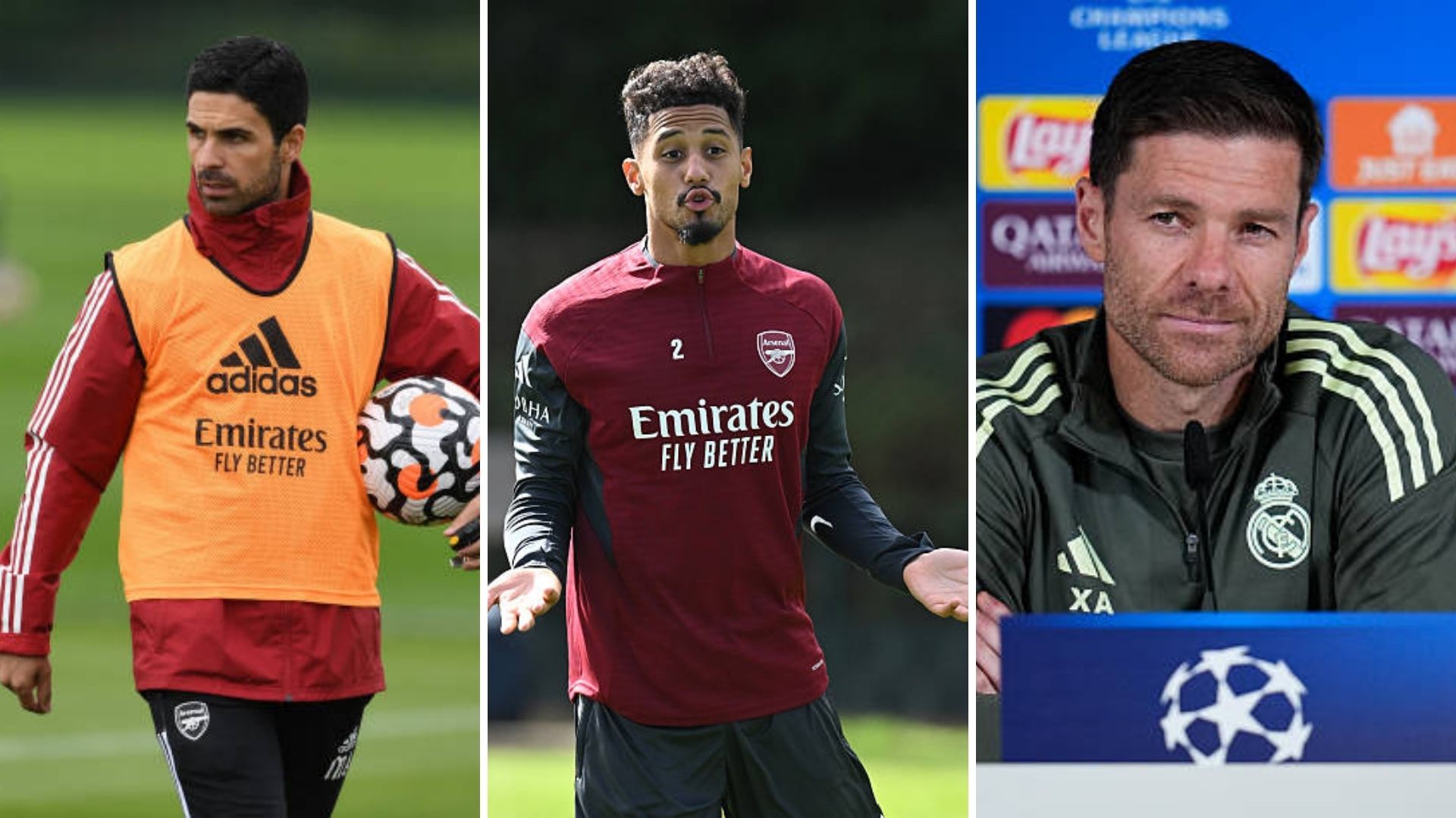 William Saliba of Arsenal, highly rated by Xabi Alonso and Real Madrid.