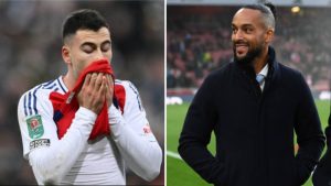 Split image of Gabriel Martinelli and Theo Walcott