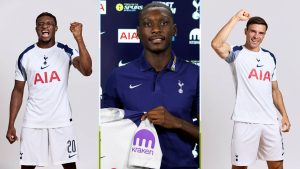 Split image of Mohammed Kudus, Randal Kolo Muani and Joao Palhinha