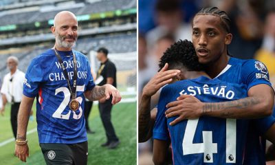 Enzo Maresca and two of his most exciting summer signings, Joao Pedro and Estevao