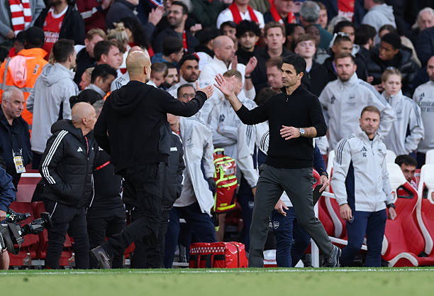 Pep Guardiola and Mikel Arteta share a draw