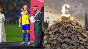 Cristiano Ronaldo becomes first footballer to reach billionaire status.