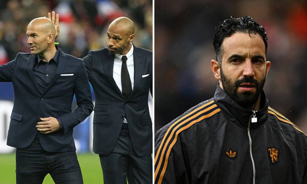 Zinedine Zidane, Thierry Henry and Ruben Amorim.