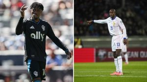 Jean-Philippe Mateta and Wilfried Zaha