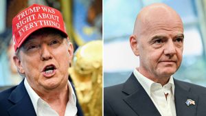 Gianni Infantino and Donald Trump