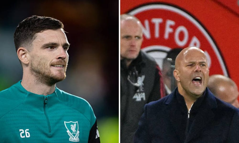 Andy Robertson and Arne Slot