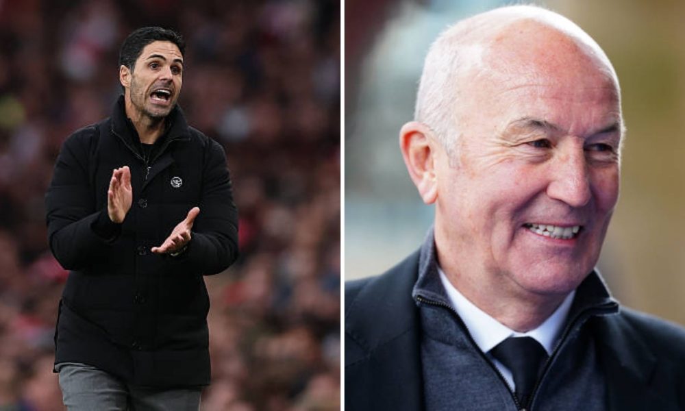 Mikel Arteta and Tony Pulis