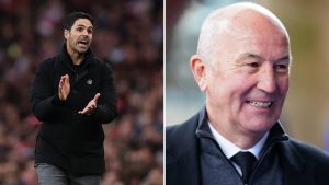 Mikel Arteta and Tony Pulis