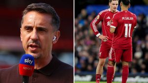 Gary Neville and Liverpool attack duo