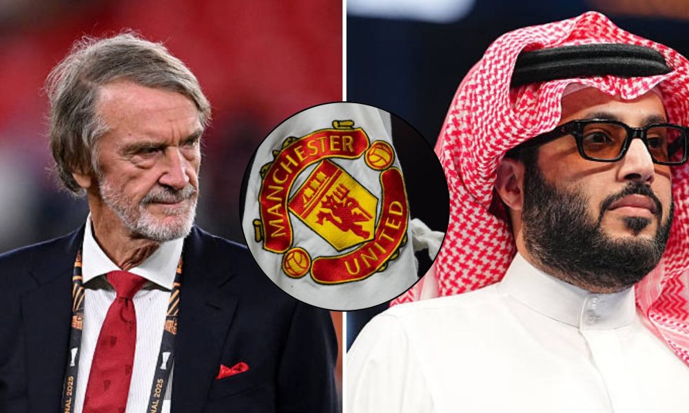 Jim Ratcliffe, Manchester United logo and Turki Al-Sheikh