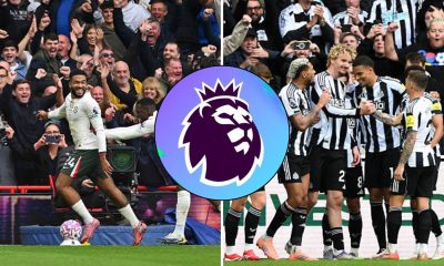 Chelsea and Newcastle teams celebrate