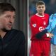 Split image of Steven Gerrard on Rio Ferdinand's podcast and Gerrard and Nicolas Anelka in action