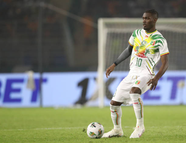 Yves Bissouma playing for Mali