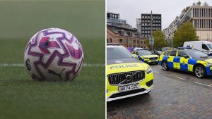 Premier League footballer threatened