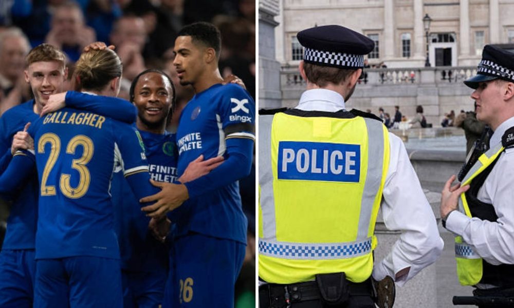 Chelsea stars and police