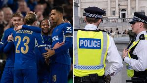 Chelsea stars and police