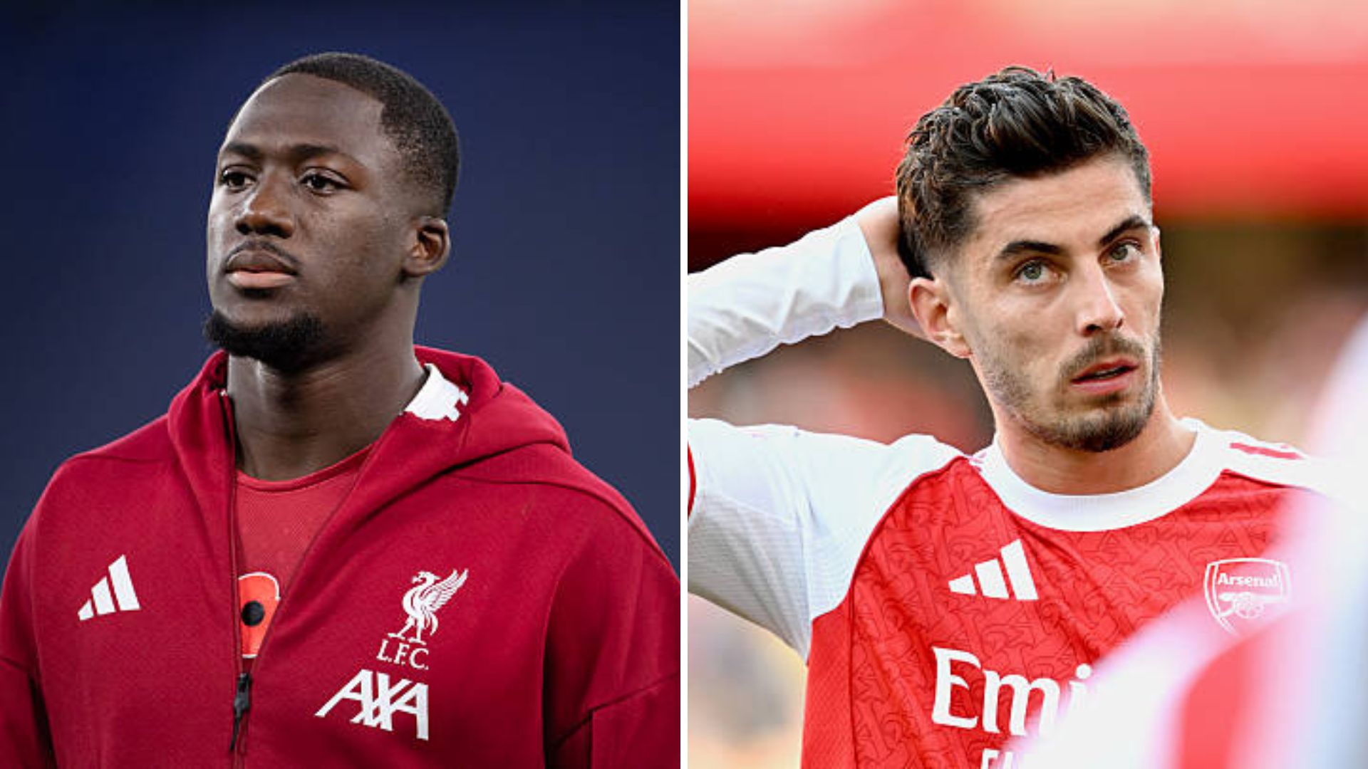 Ibrahima Konate and Kai Havertz