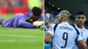 Andre Onana, Richarlison and Cristian Romero