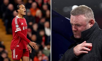 Virgil van Dijk and Wayne Rooney
