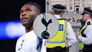 Destiny Udogie and Metropolitan police