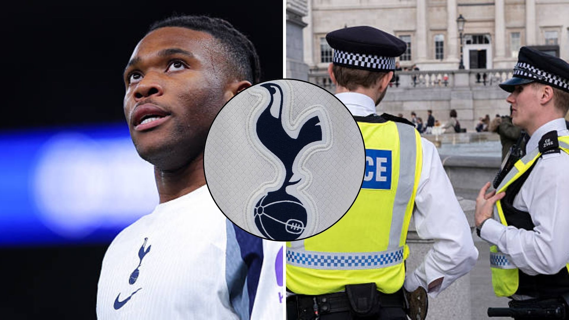 Destiny Udogie and Metropolitan police