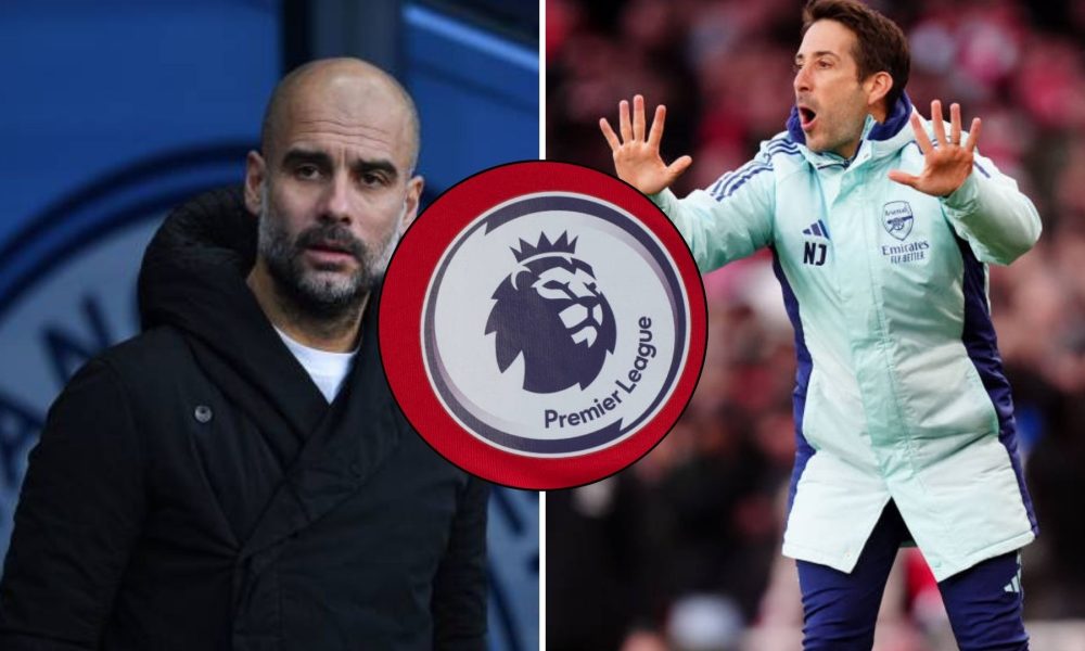 Pep Guardiola and Nicolas Jover