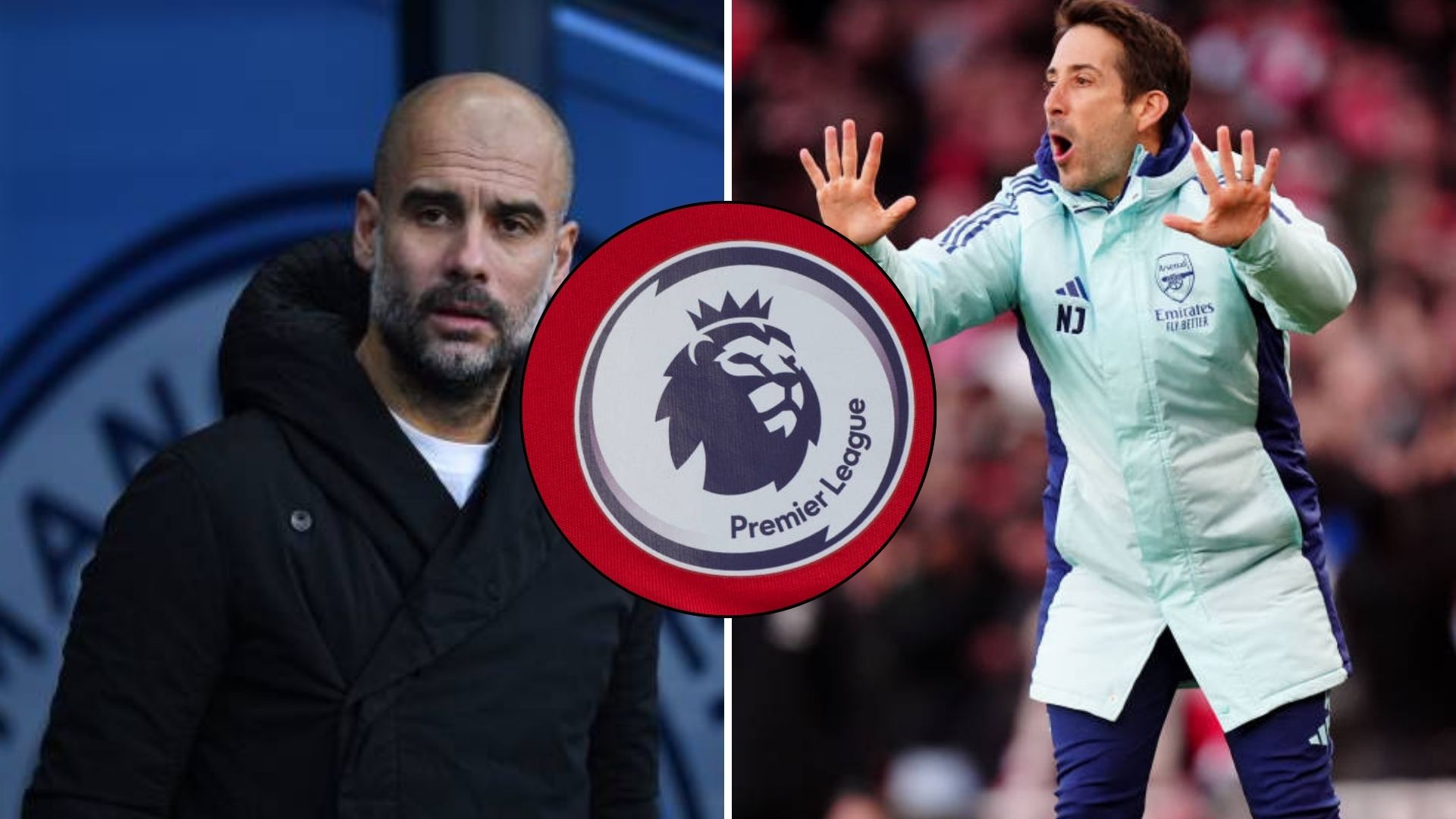 Pep Guardiola and Nicolas Jover