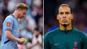 Virgil van Dijk and Kevin de Bruyne