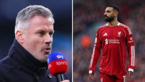 Split image of Jamie Carragher and Mohamed Salah