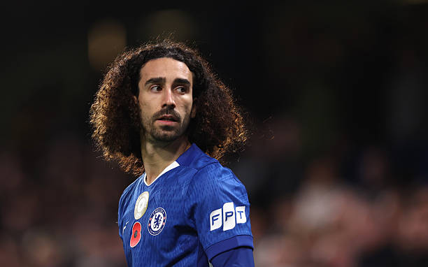 Spanish full-back Marc Cucurella in action for Chelsea.