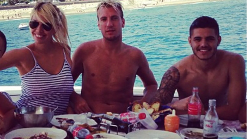 Maxi Lopez, Wanda Nara and Mauro Icardi used to holiday together before the betrayal. Photo via Instagram

