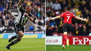 Alan Shearer and Shane Long