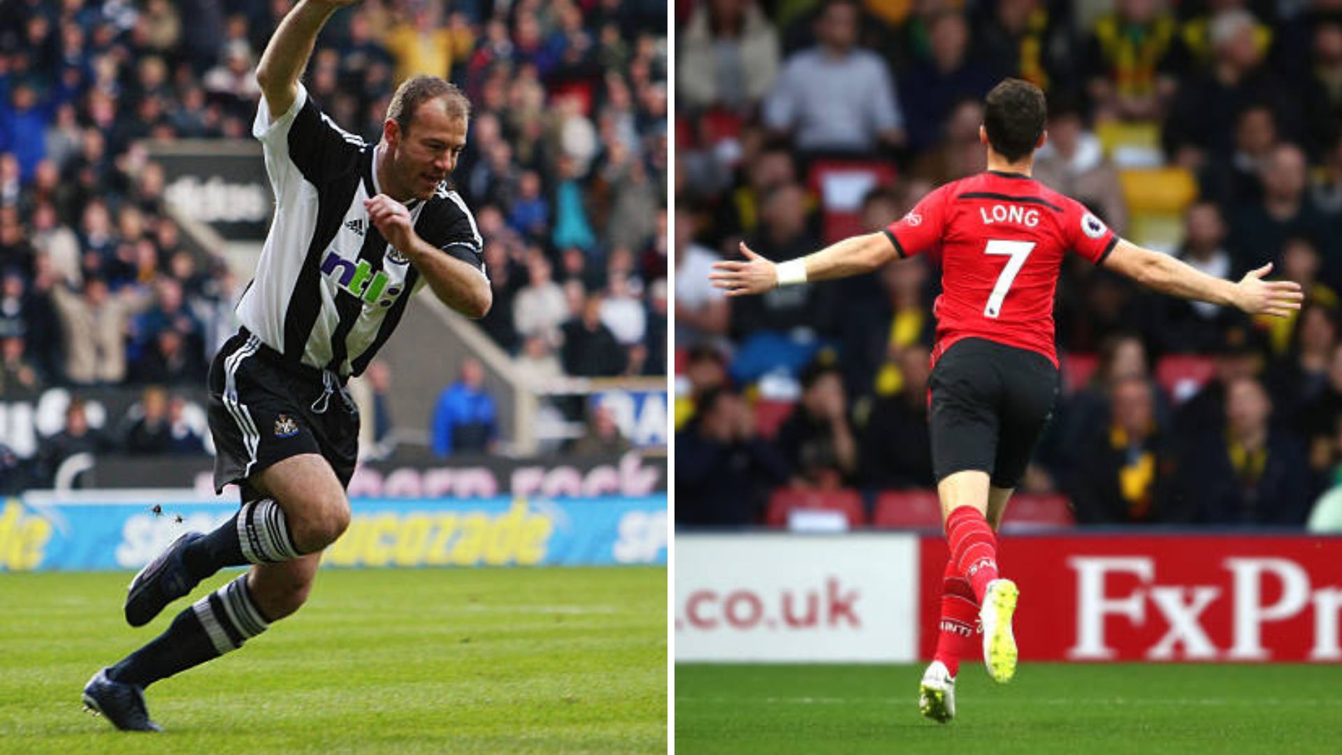 Alan Shearer and Shane Long