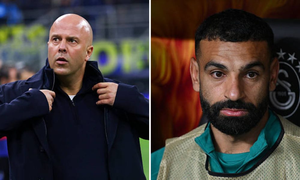 Mohamed Salah with Arne Slot in split view