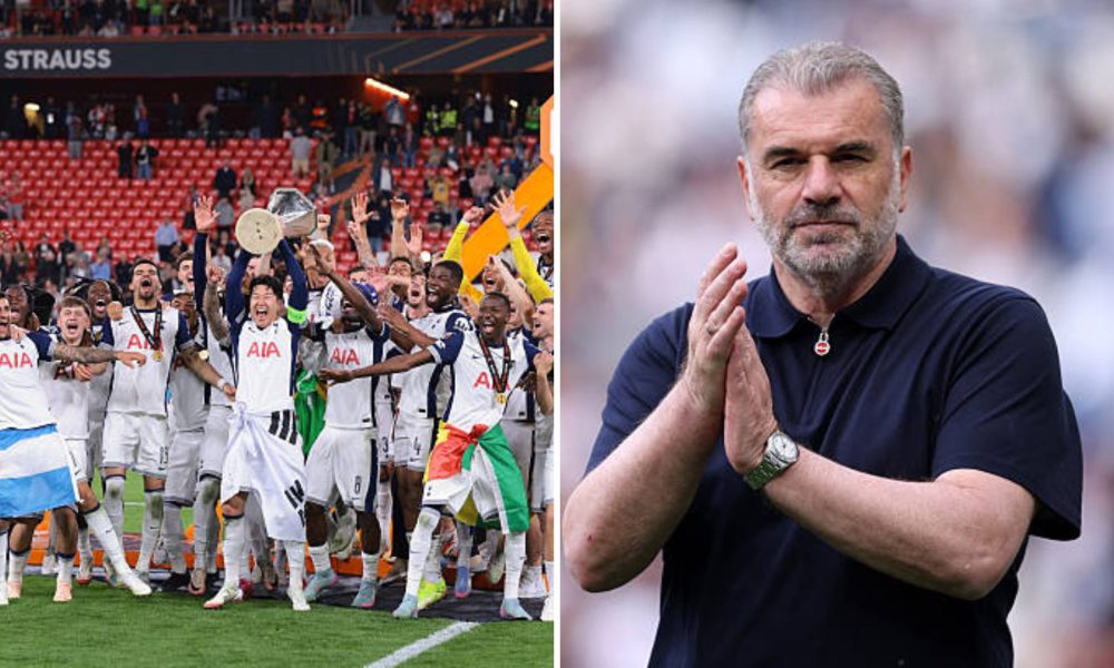 Ange Postecoglou and his Europa League winning Spurs side