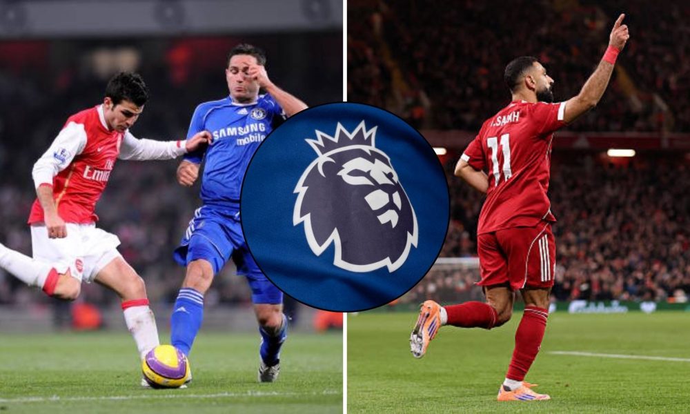 Mohamed Salah, Frank Lampard and Cesc Fabregas