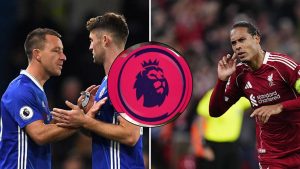 John Terry, Gary Cahill, and Virgil van Dijk