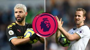 Sergio Aguero and Harry Kane