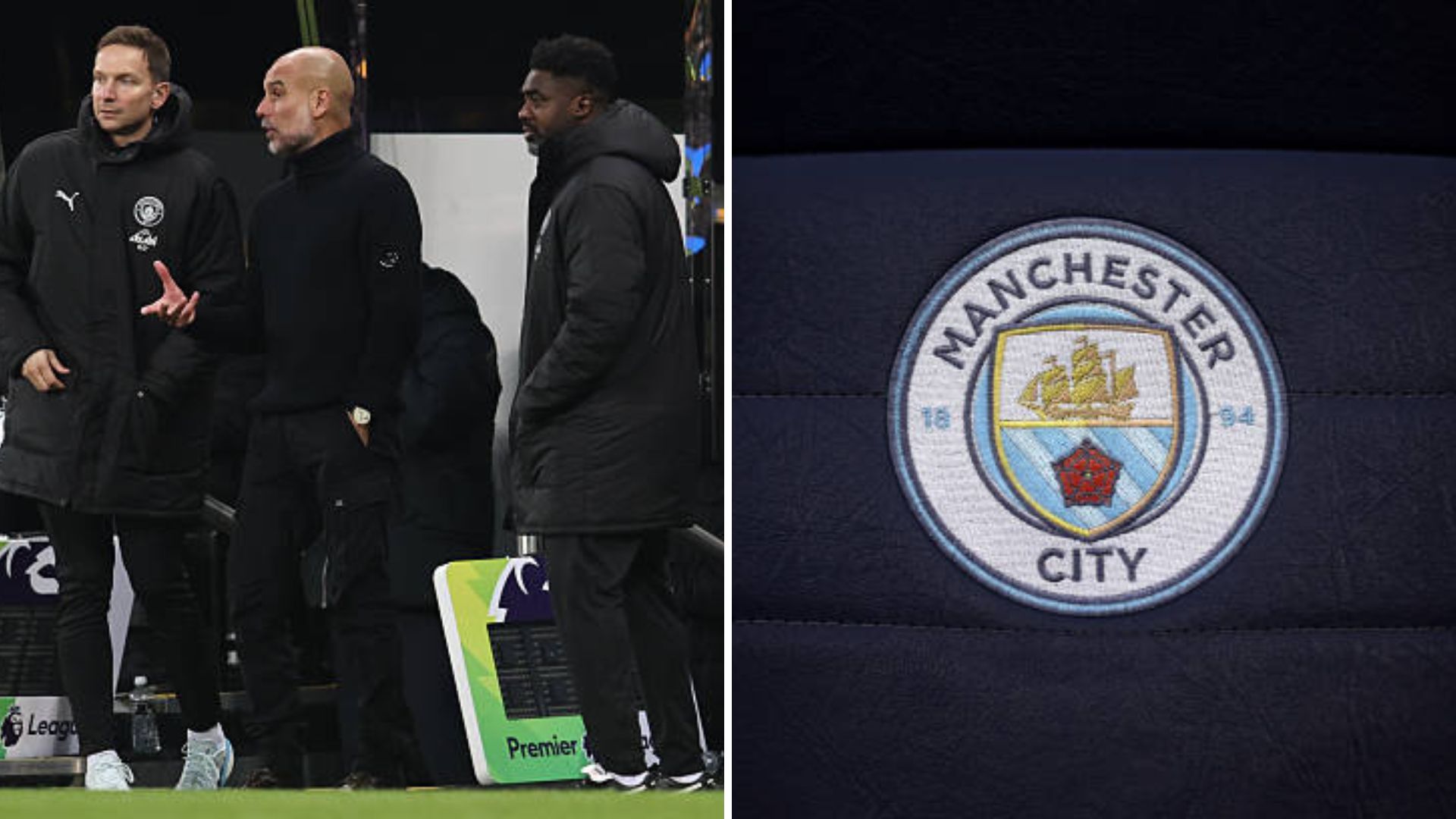 Pep Guardiola and his backroom staff