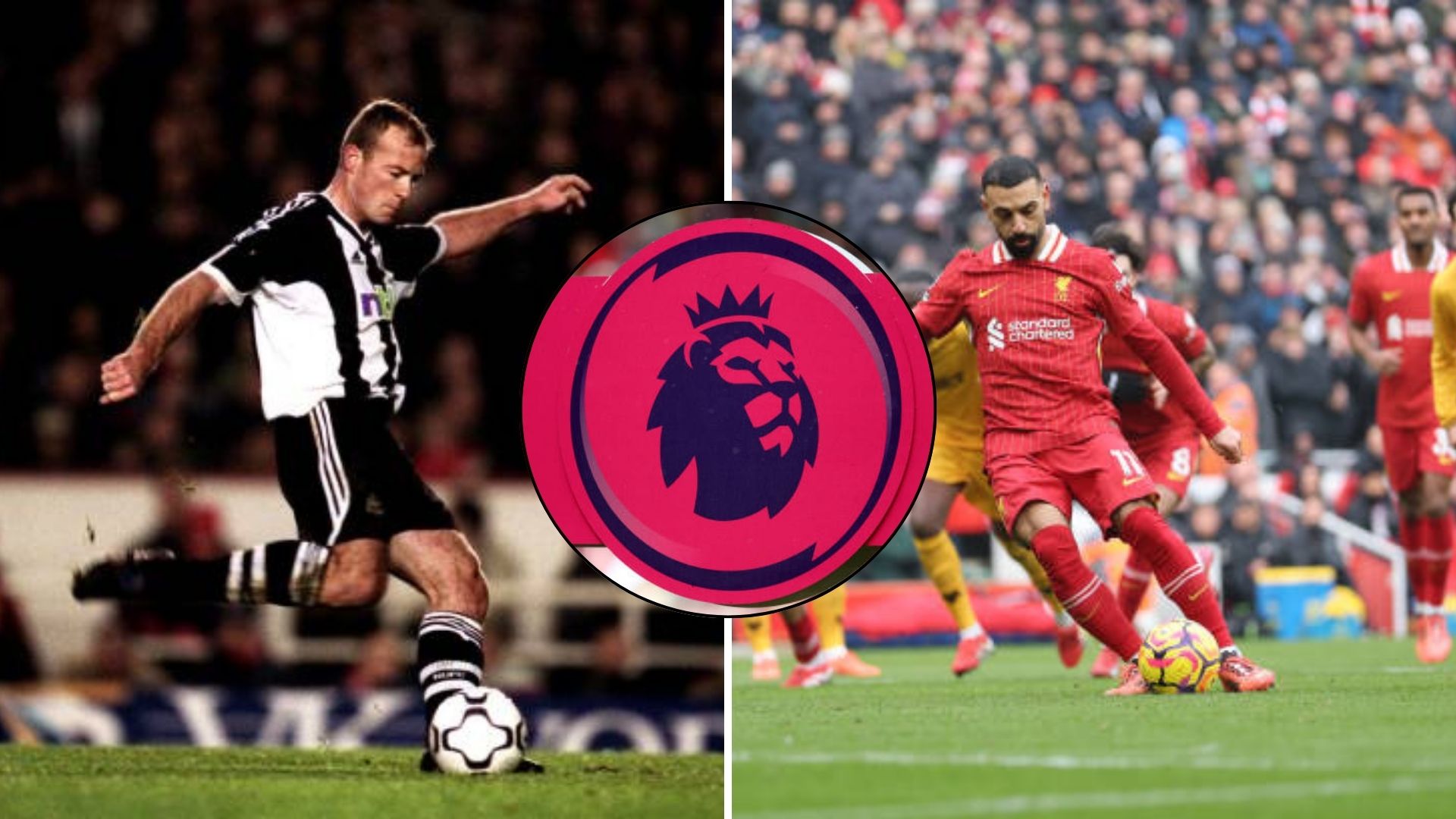 Mohamed Salah and Alan Shearer