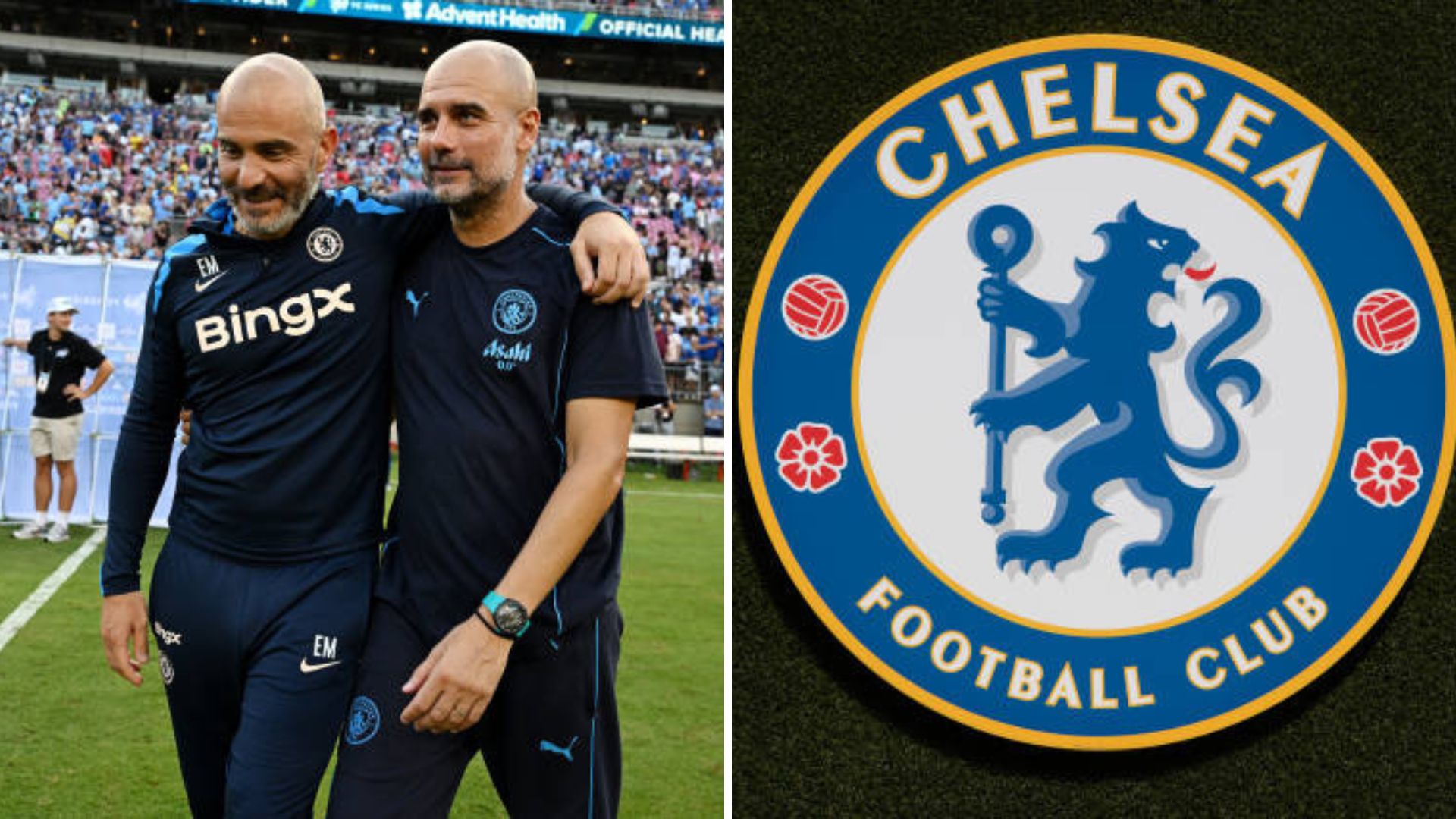 Enzo Maresca and Pep Guardiola