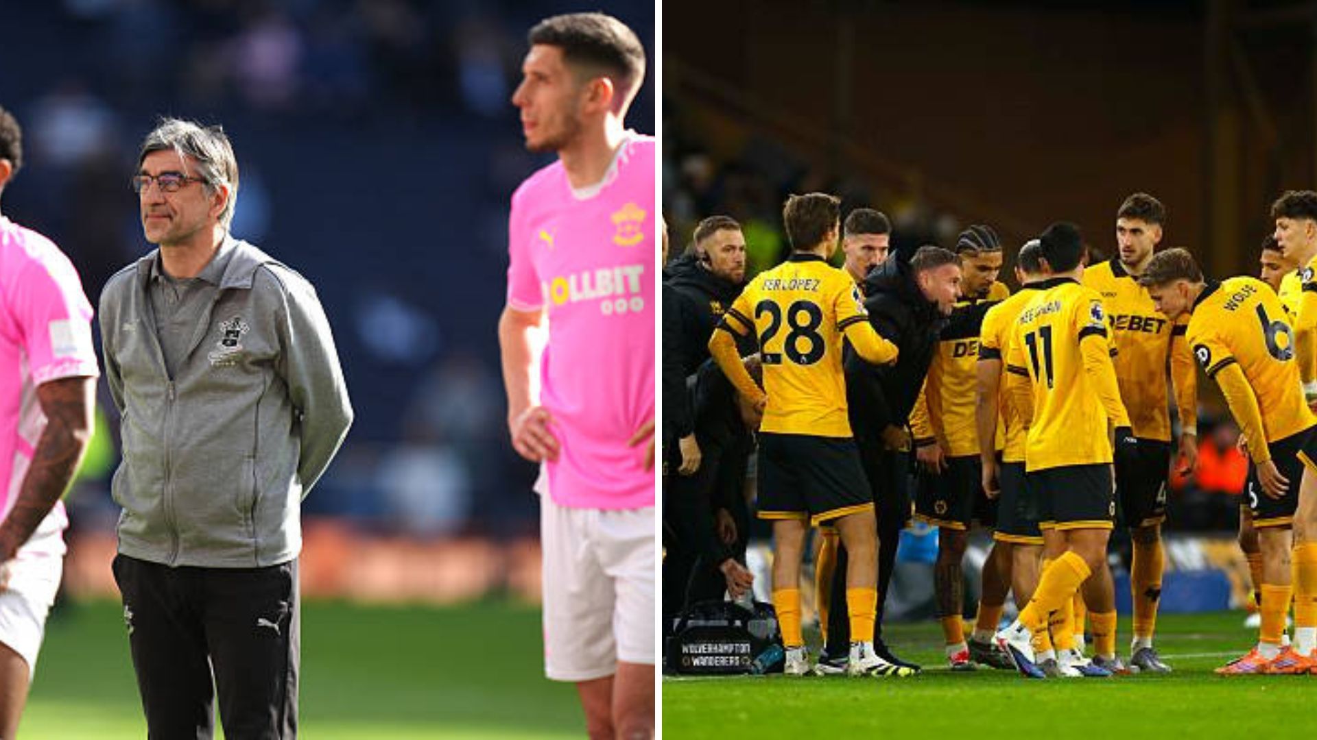 Southampton and Wolves