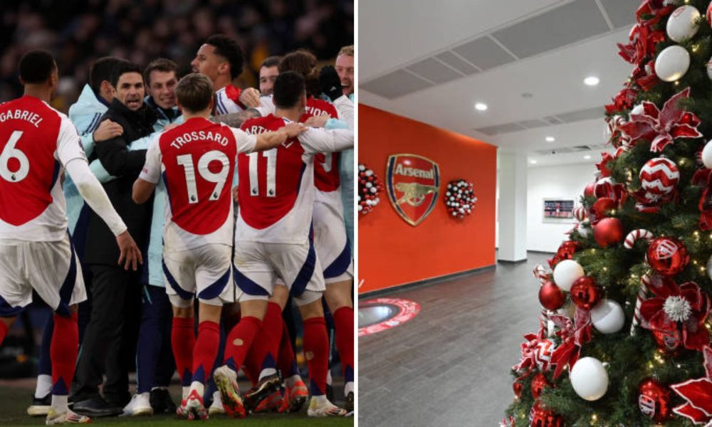 Arsenal top on Christmas 2025