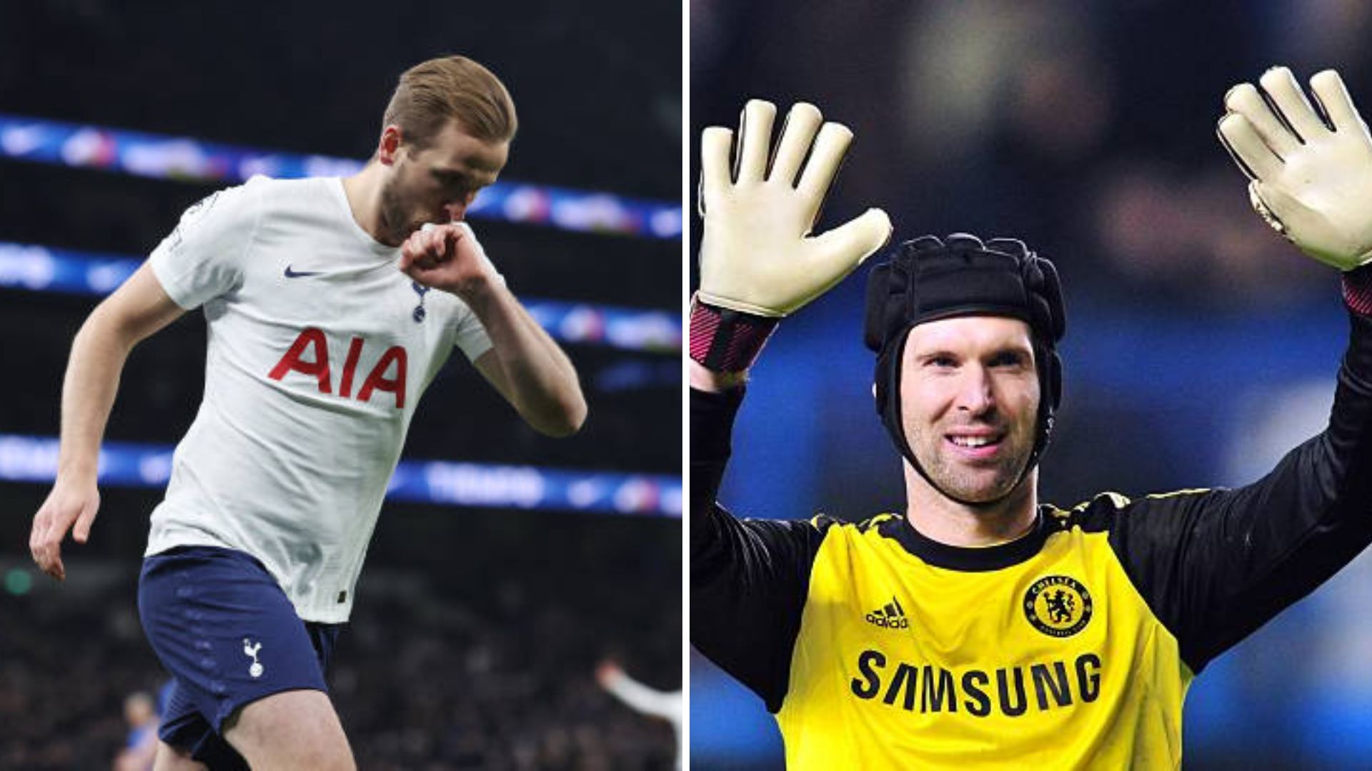 Petr Cech and Harry Kane
