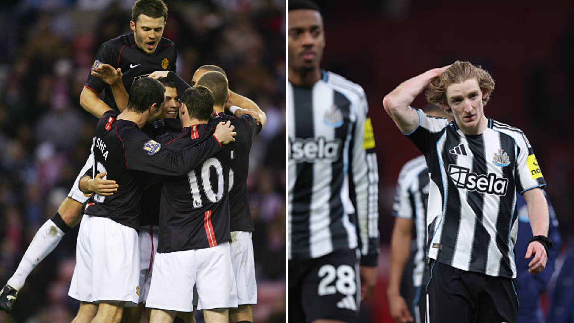 Manchester United and Newcastle United